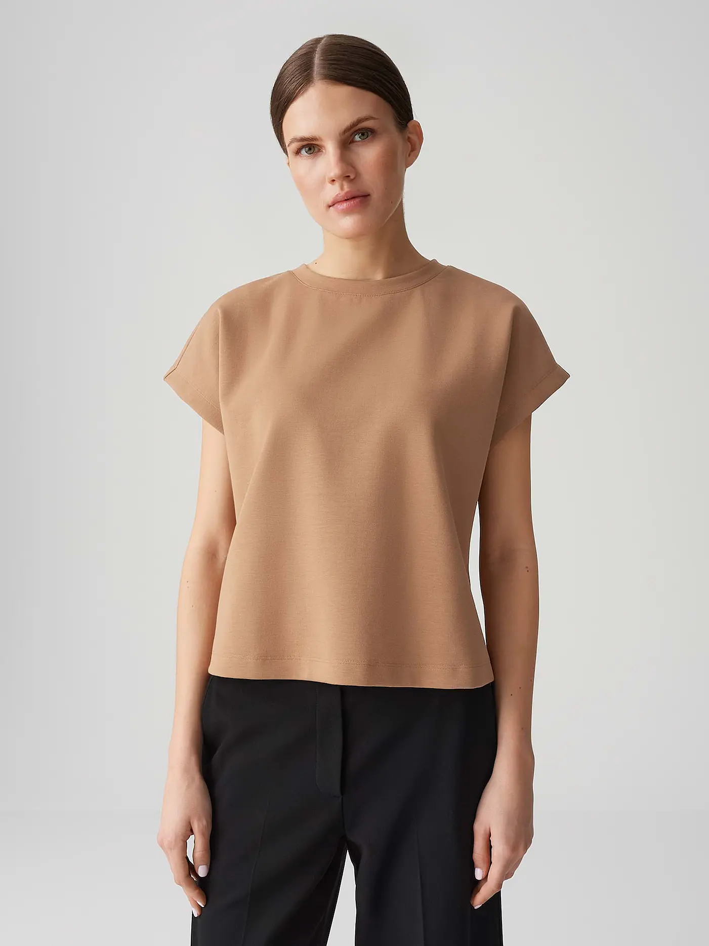OPUS | Sweatshirt GANNE | hellbraun